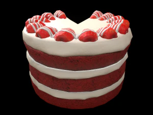 Wykres RedVelvetCake Model 3D