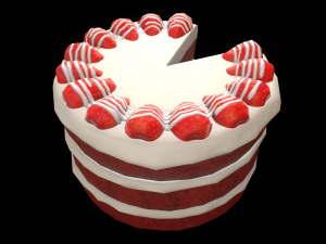RedVelvetCakeChart Modelo 3D