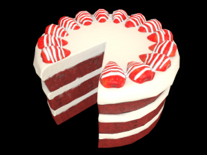 RedVelvetCakeChart Modelo 3D