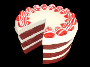 Wykres RedVelvetCake Model 3D