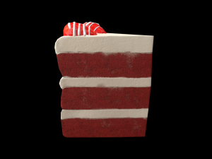 RedVelvetCakePiece 3D Model