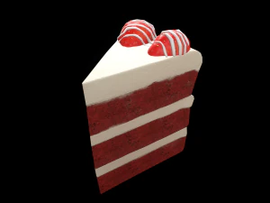 KırmızıKadifePastaPar&ccedil;ası 3D Model