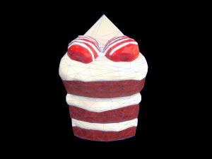 KırmızıKadifePastaPar&ccedil;ası 3D Model
