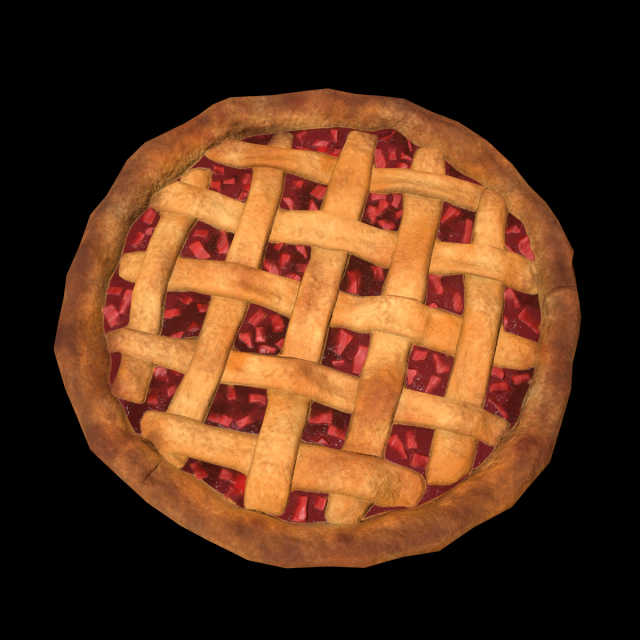 RhubarbPie 3D Model .c4d .max .obj .3ds .fbx .stl .blend 