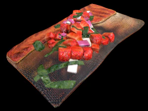 SaumonFraiseBasilic Modèle 3D