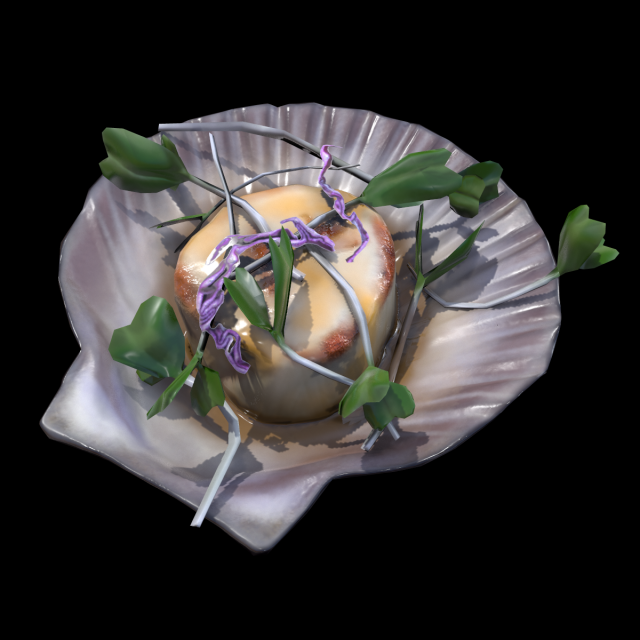 ScallopCitrusSprouts Model 3D .c4d .max .obj .3ds .fbx .stl .blend 