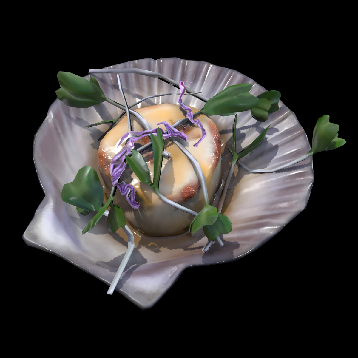 ScallopCitrusSprouts 3D Model .c4d .max .obj .3ds .fbx .stl .blend 