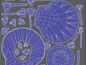 ScallopCitrusSprouts 3D Model