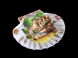 P&eacute;toncleGrill&eacute;Beurre Modèle 3D