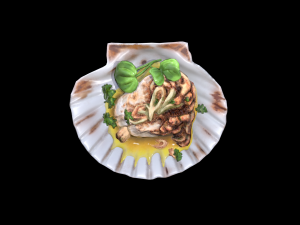 ScallopGrilledButter 3D 模型
