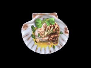 ScallopGrilledButter 3D Model