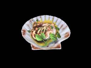 ScallopGrilledButter 3D 模型