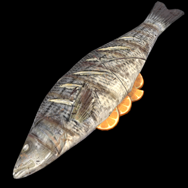 SeaBassOrangeButter Modèle 3D .c4d .max .obj .3ds .fbx .stl .blend