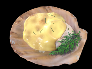 ScallopGratin Modelo 3D