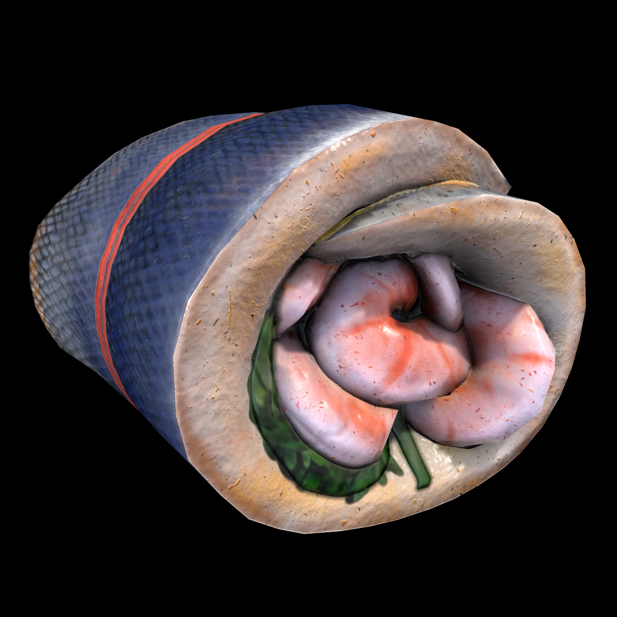 SeaBassPrawns 3D Model .c4d .max .obj .3ds .fbx .stl .blend