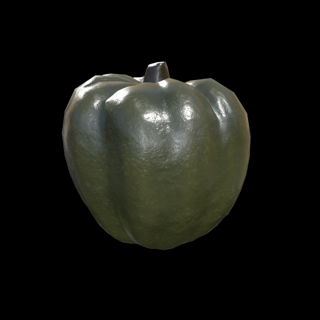 Squash Acorn 3D Model .c4d .max .obj .3ds .fbx .stl .blend 