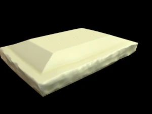 Kawałek białej czekolady Model 3D