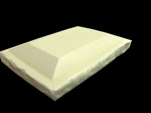 Kawałek białej czekolady Model 3D