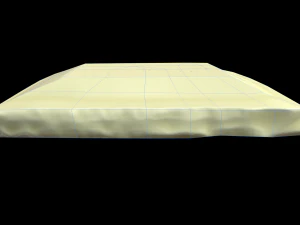 Kawałek białej czekolady Model 3D