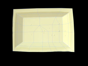 Kawałek białej czekolady Model 3D