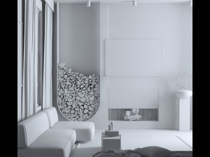 Bedroom Scene-1 Model 3D