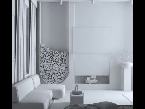 Bedroom Scene-1 3D Model
