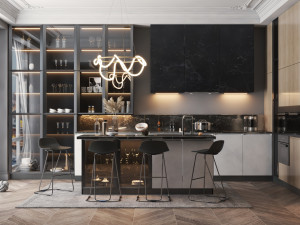 Kitchen Scene-1 Modelo 3D