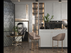 Kitchen Scene-2 Model 3D