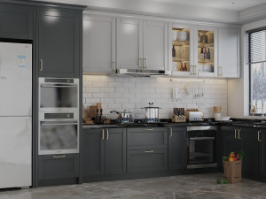 Kitchen Scene-3 3D Model
