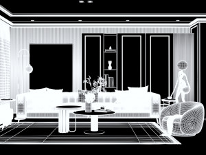 Living Room-1 3D Model