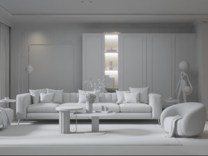 Living Room-1 3D Model