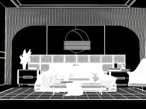 Bedroom Scene-2023 3D Model