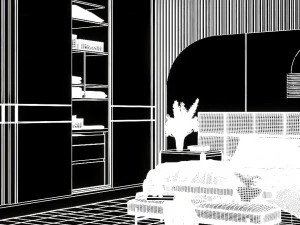 Bedroom Scene-2023 3D Model