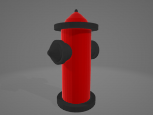 LowPoly Fire Hydrant 3Dモデル