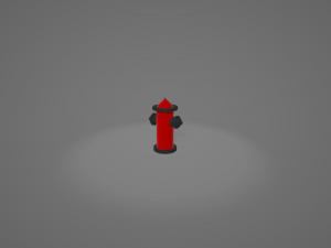 LowPoly Fire Hydrant Modèle 3D