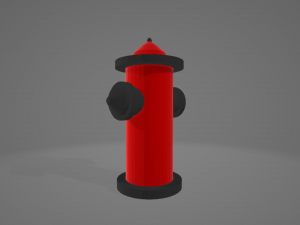LowPoly Fire Hydrant Modèle 3D