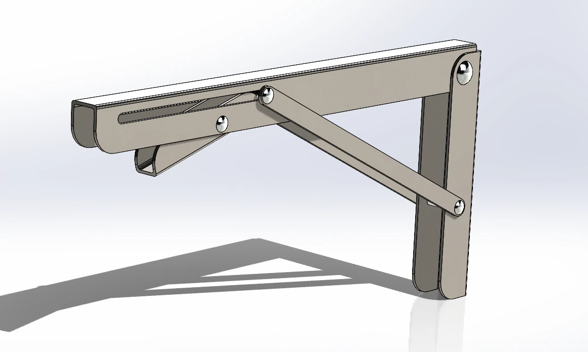 Bracket shelf lock 3D Model .c4d .max .obj .3ds .fbx .stl .blend