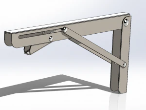 브래킷 선반 잠금 장치 3D 모델