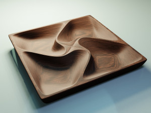 3D MODEL STL FILE SERVING TRAY-1 FOR CNC ENGRAVING MACHINE 3D 프린트 모델