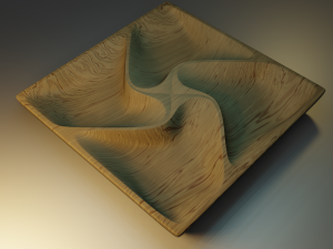 3D MODEL STL FILE SERVING TRAY-1 FOR CNC ENGRAVING MACHINE 3D Baskı Modeli
