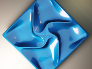 3D MODEL STL FILE SERVING TRAY-1 FOR CNC ENGRAVING MACHINE 3D Baskı Modeli
