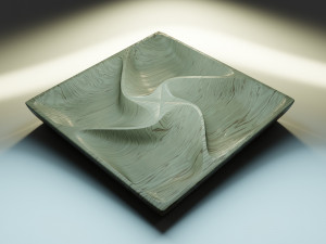 3D MODEL STL FILE SERVING TRAY-1 FOR CNC ENGRAVING MACHINE 3D Baskı Modeli