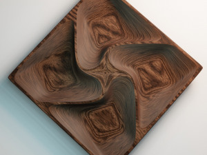 3D MODEL STL FILE SERVING TRAY-1 FOR CNC ENGRAVING MACHINE 3D Baskı Modeli
