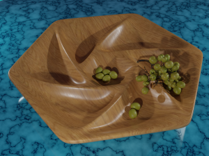 3D MODEL STL FILE SERVING TRAY-4 FOR CNC ENGRAVING MACHINE 3D 打印模型