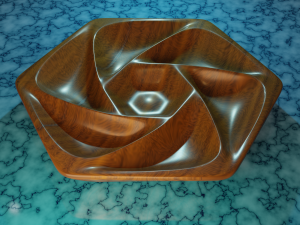 3D MODEL STL FILE SERVING TRAY-4 FOR CNC ENGRAVING MACHINE 3D 打印模型