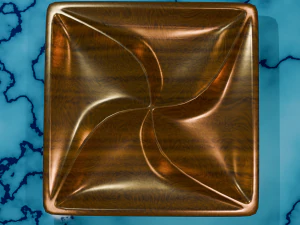 3D MODEL STL FILE SERVING TRAY-6 FOR CNC ENGRAVING MACHINE 3D Print Model