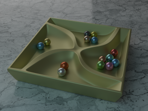 3D MODEL STL FILE SERVING TRAY-11 FOR CNC ENGRAVING MACHINE 3D Принт Модель