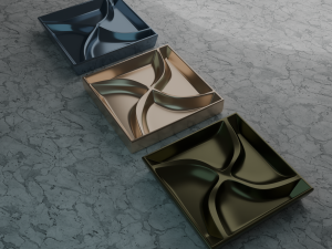 3D MODEL STL FILE SERVING TRAY-11 FOR CNC ENGRAVING MACHINE 3D Принт Модель