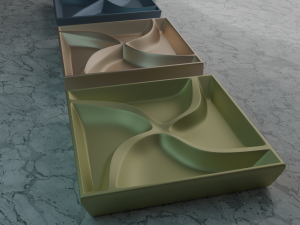 3D MODEL STL FILE SERVING TRAY-11 FOR CNC ENGRAVING MACHINE 3D Принт Модель