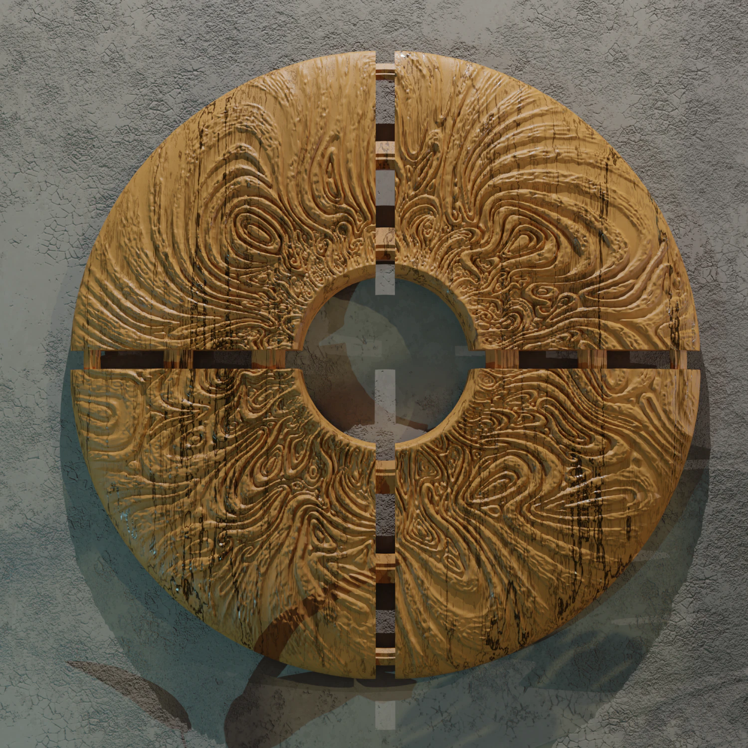 3D MODEL OF A DECORATIVE WALL PANEL FOR A CNC MILLING MACHINE 3D Print Model .c4d .max .obj .3ds .fbx .stl .blend 